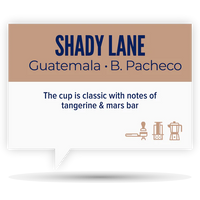 Quietly Coffee - Shady Lane, Guatemala B Pacheco 340g (12oz)