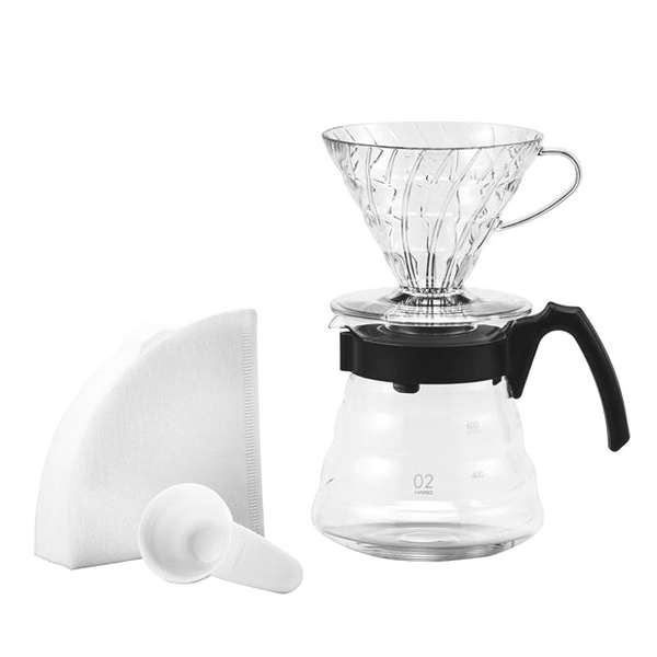 Hario V60 Craft Coffee Pourover Kit (Plastic Dripper)